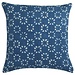 Linen & More Batik Flower kussen blauw 45x45cm