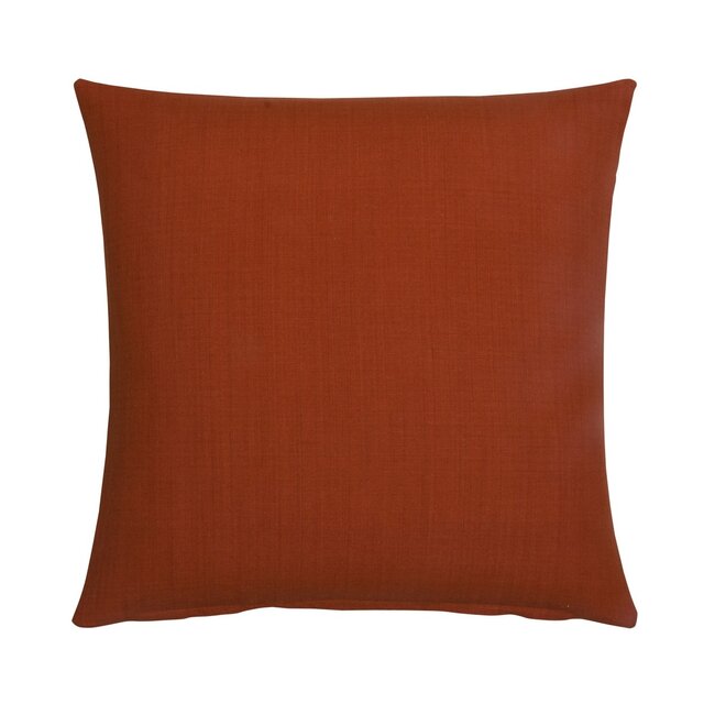 Linen & More Uneven Stitching kussen oranje 47x47cm