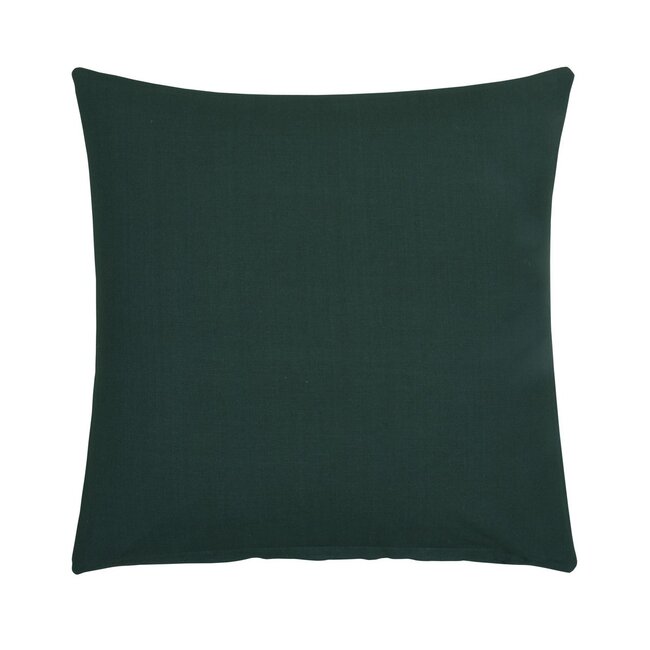 Linen & More Uneven Stitching kussen blauw groen 50x50cm