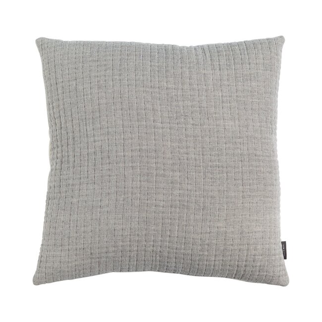 Linen & More Double Quilted kussen grijs 45x45cm