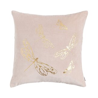 Linen & More Butterfly kussen roze 45x45cm
