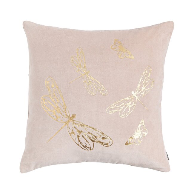 Linen & More Butterfly kussen roze 45x45cm