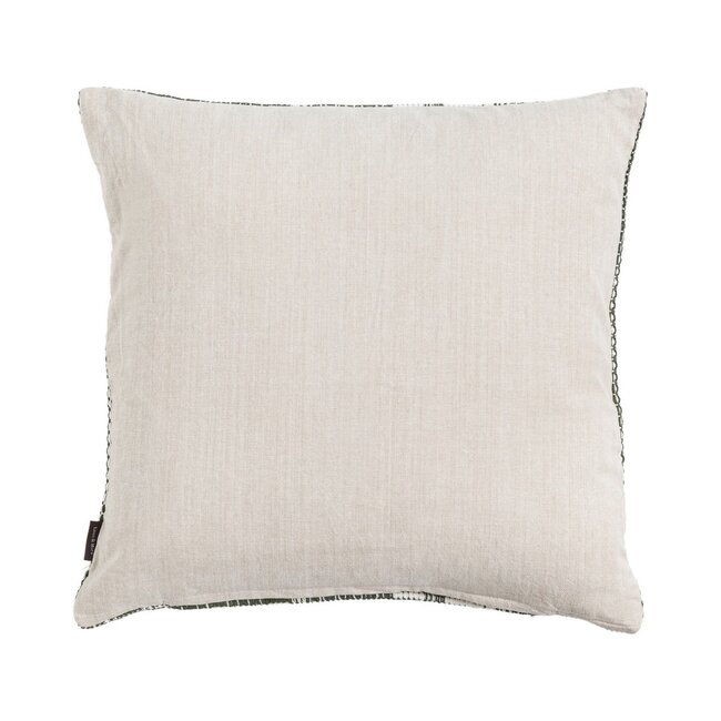 Linen & More Melange Weave kussen groen 45x45cm