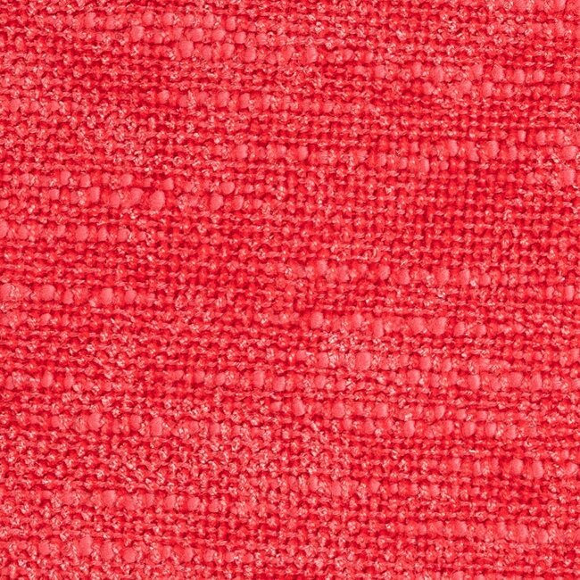 Linen & More Coco Chenille kussen rood 45x45cm