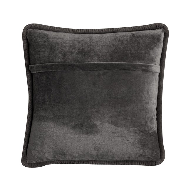 Linen & More Portland kussen d.grijs 45x45cm