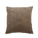 Linen & More Uneven Pintuck kussen taupe 45x45cm