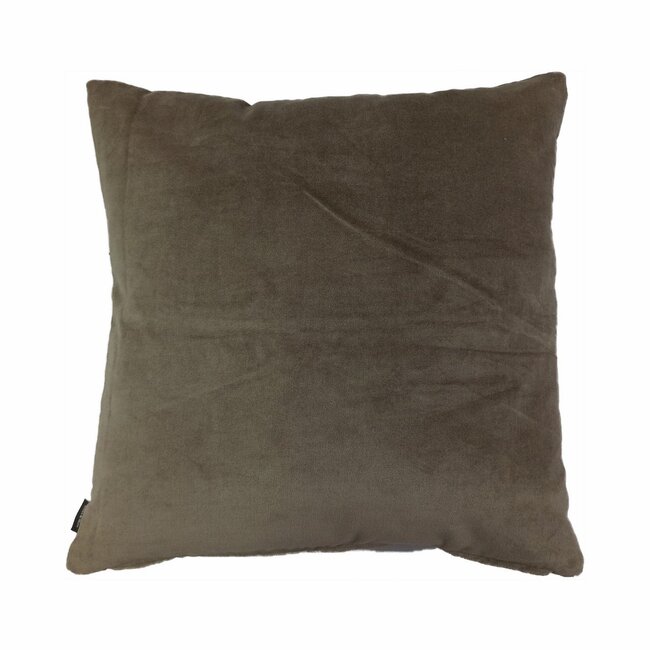 Linen & More Uneven Pintuck kussen taupe 45x45cm
