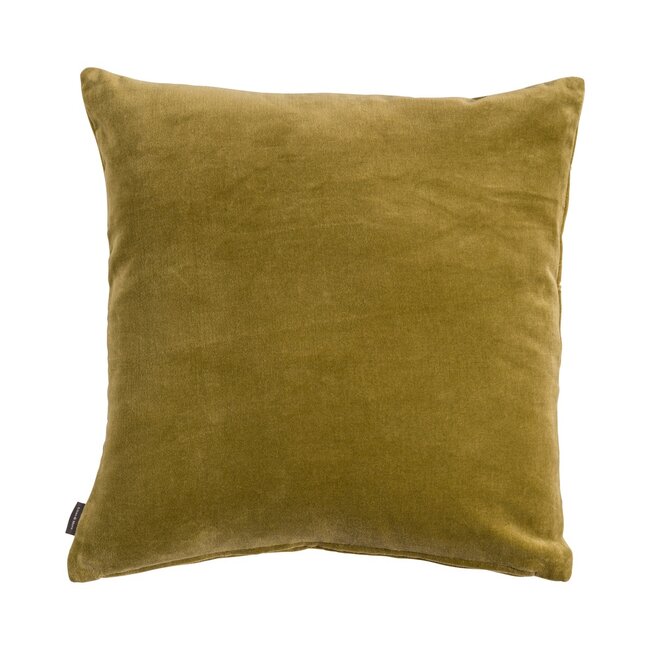 Linen & More Uneven Pintuck kussen khaki 45x45cm