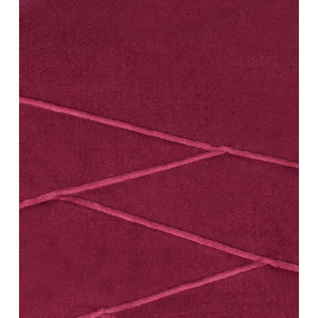 Linen & More Uneven Pintuck kussen magenta 45x45cm