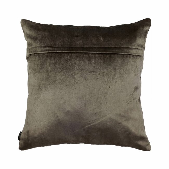 Linen & More Foil Triangle kussen taupe 45x45cm