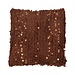 Linen & More Boston kussen bruin 45x45cm