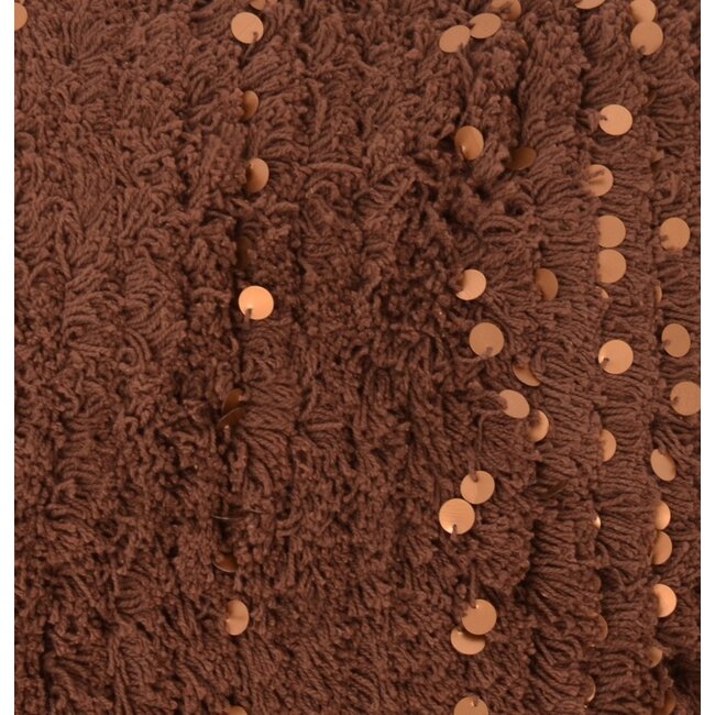 Linen & More Boston kussen bruin 45x45cm