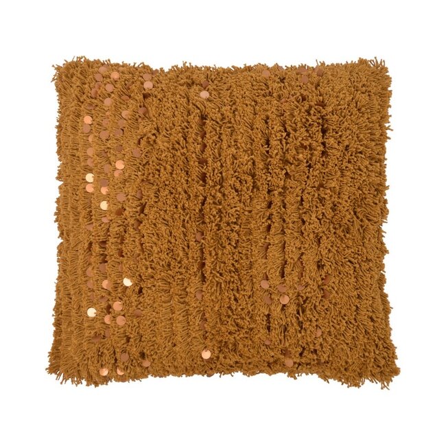 Linen & More Boston kussen geel 45x45cm