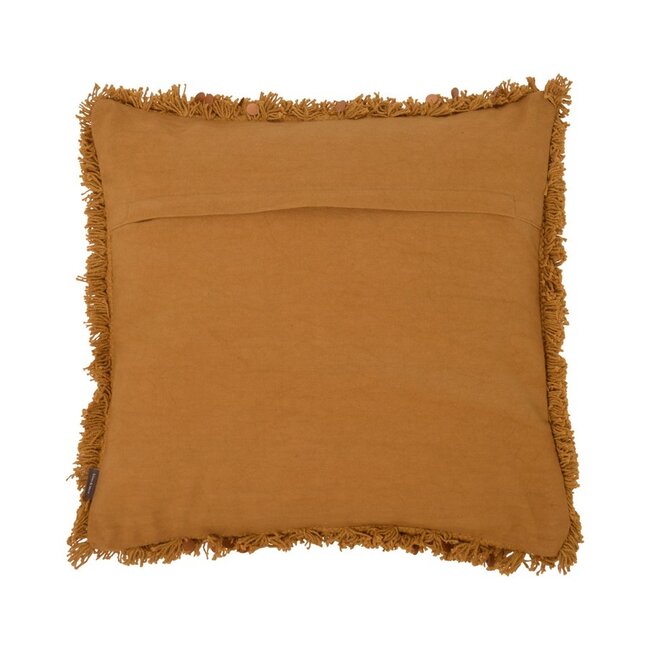 Linen & More Boston kussen geel 45x45cm