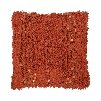 Linen & More Boston kussen oranje 45x45cm