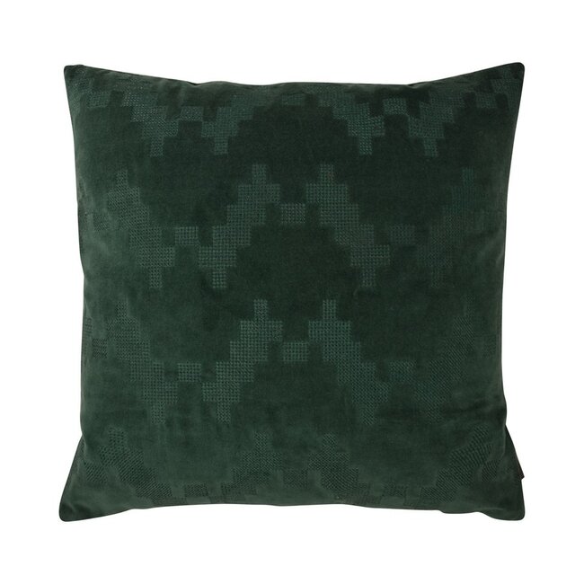 Linen & More Twisted Brooklyn kussen groen 45x45cm
