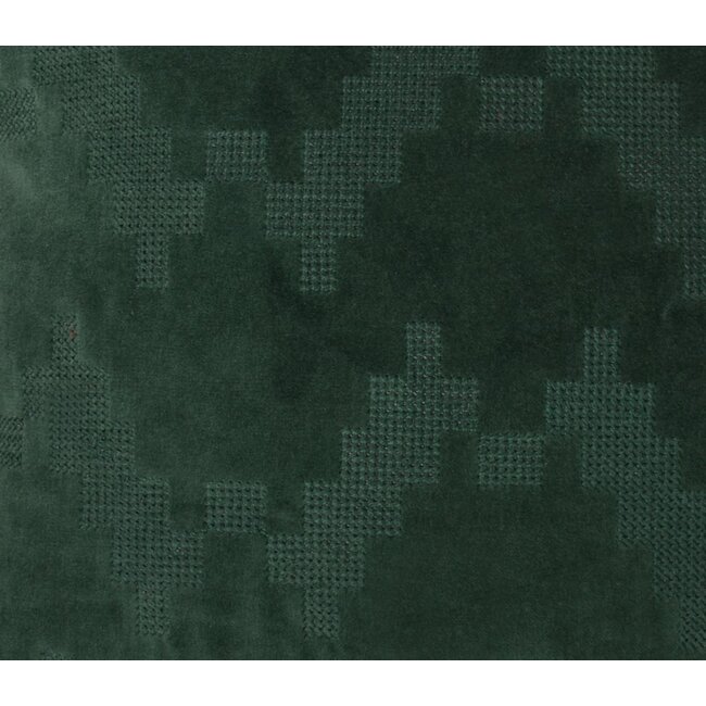 Linen & More Twisted Brooklyn kussen groen 45x45cm