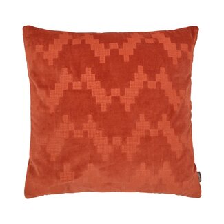 Linen & More Twisted Brooklyn kussen oranje 45x45cm