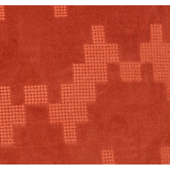 Linen & More Twisted Brooklyn kussen oranje 45x45cm