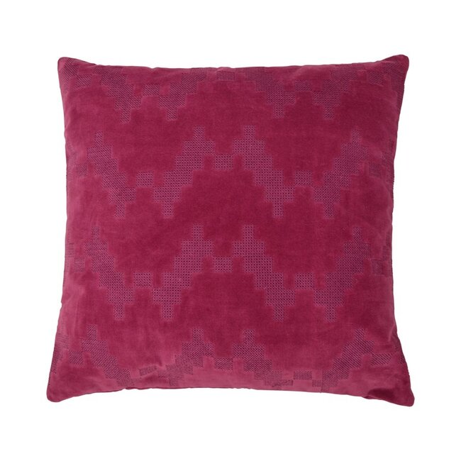 Linen & More Twisted Brooklyn kussen magenta 45x45cm