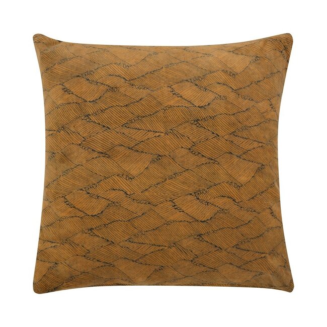 Linen & More Missouri kussen geel 45x45cm