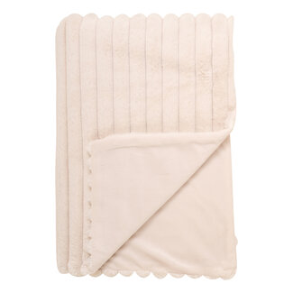 Linen & More Montreal plaid gebroken wit 140x200cm