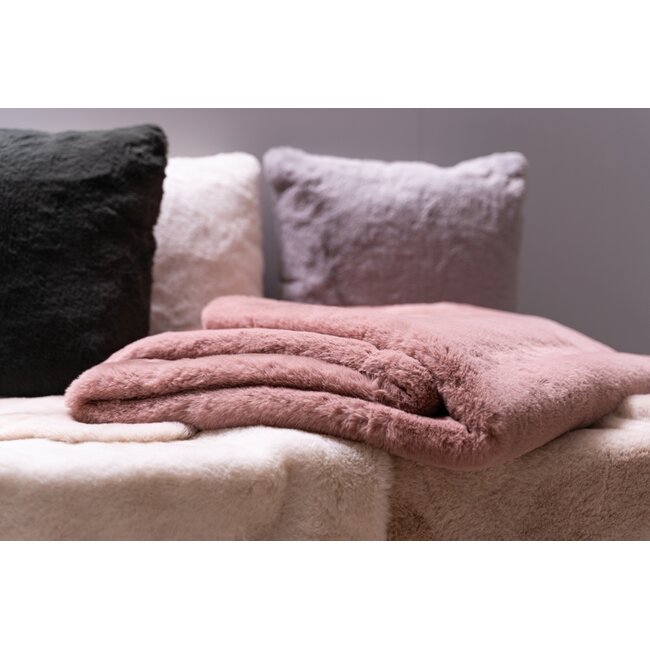 Linen & More Portland plaid roze 130x200cm