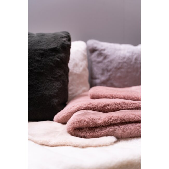 Linen & More Portland plaid roze 130x200cm