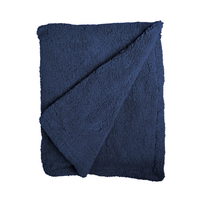 Linen & More Jax plaid blauw 125x150cm
