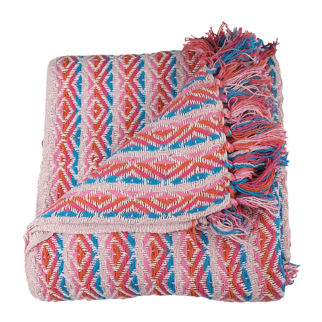 Linen & More Maggy plaid multicolor 130x170cm