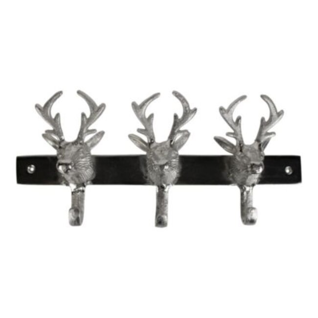Mars & More kapstok 3 hertenkoppen 36cm