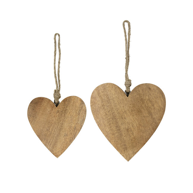Mars & More hart hanger mango touw 8cm