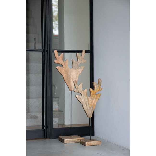 Mars & More staand hert mango hout h60 d15x26cm
