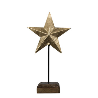 Mars & More staande ster goud 35cm*