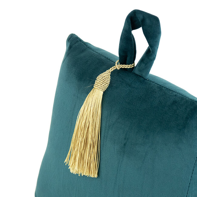 Mars & More deurstopper fluweel petrol 18cm