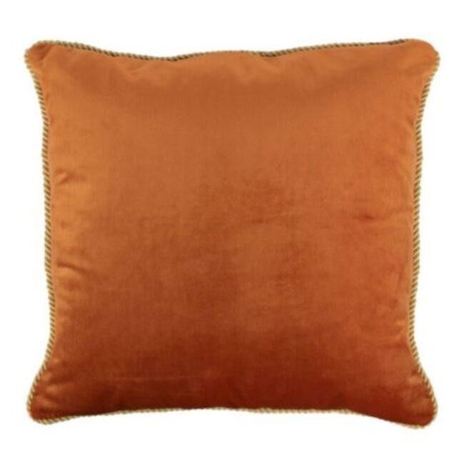 Mars & More kussen fluweel goud oranje 45x45cm