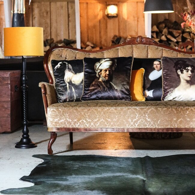 Mars & More *klassiek fluweel kussen man tulband 45x45cm*