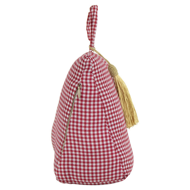 Mars & More deurstopper katoen donker rood 18cm