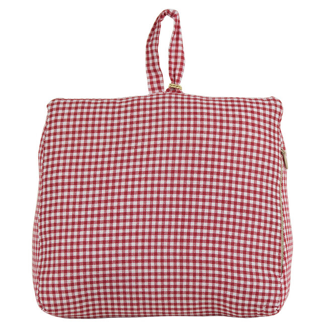 Mars & More deurstopper katoen donker rood 18cm