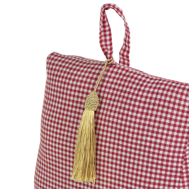 Mars & More deurstopper katoen donker rood 18cm