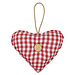 Mars & More hanger katoen hart rood knoop 16cm