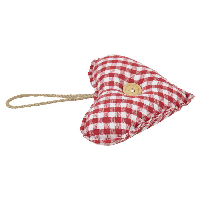 Mars & More hanger katoen hart rood knoop 16cm