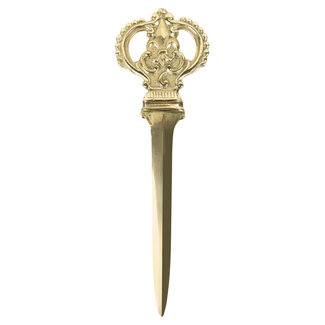 Mars & More vintage koper briefopener kroon 24cm*