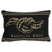 Mars & More gobelin kussen antraciet nautical knot 30x45cm*