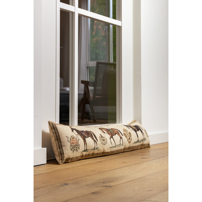 Mars & More gobelin tochtkussen paard zadel 20x90cm