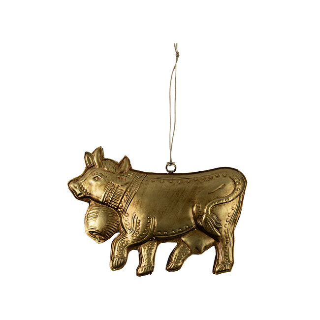 Mars & More hanger ijzer koe goud 17cm