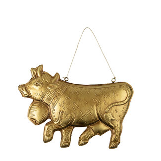 Mars & More hanger ijzer koe goud 27cm