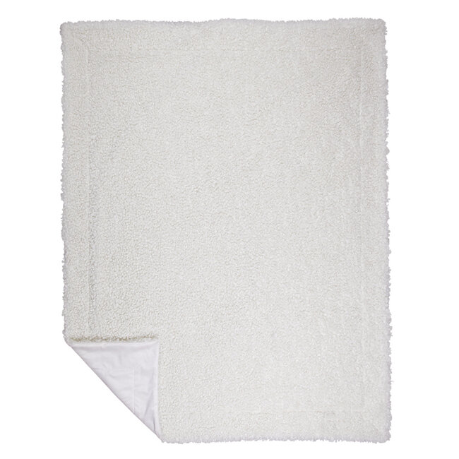 Mars & More plaid teddy krul wit 130x180cm