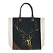 Mars & More canvas shopper zwart edelhert*