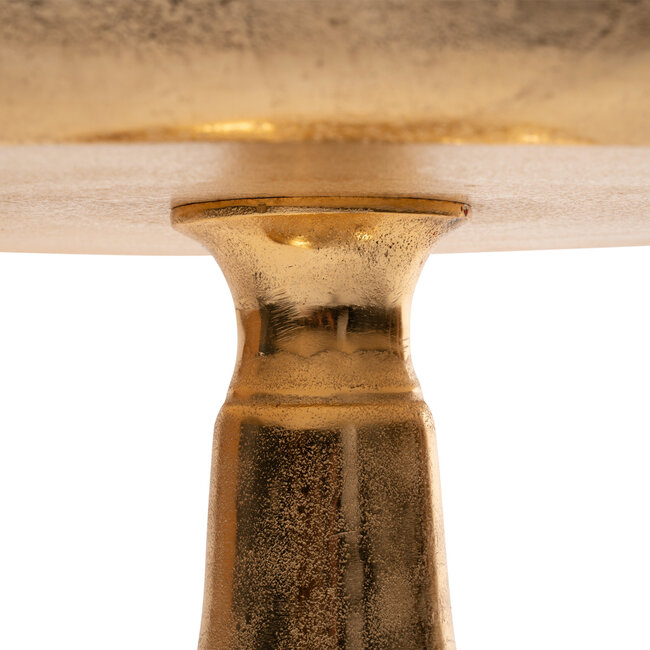 Mars & More dienblad op voet champagne goud 60x60x30cm